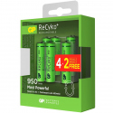 4+2 AAA GP Recyko+ in Blister - 950mAh