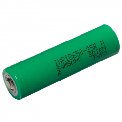 Samsung INR18650-25R 2500mAh - 20A Button Top