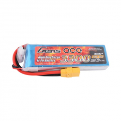 Gens ace 3300mAh 11.1V 25C 3S1P Lipo Battery Pack with XT90 Plug
