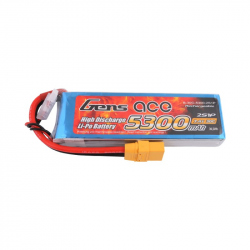 Gens ace 5300mAh 7.4V 30C 2S1P Lipo Battery Pack with XT90 Plug