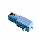 Motor Albastru cu Reductor Metalic și Ax Extins (1:90, 110 rpm, 3 - 6 V)