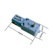 Motor Albastru cu Reductor Metalic și Ax Extins (1:90, 110 rpm, 3 - 6 V)
