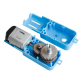 Blue Gearmotor with Metal Gears and Extended Axis (1:90, 110 rpm, 3 - 6 V)