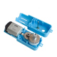 Motor Albastru cu Reductor Metalic și Ax Extins (1:90, 110 rpm, 3 - 6 V)