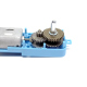 Motor Albastru cu Reductor Metalic și Ax Extins (1:90, 110 rpm, 3 - 6 V)