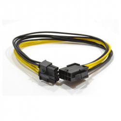 Internal 6+2 pin PCI express power extension cable, 0.3 m