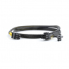 Cablu PCI express 6-pin male to 6+2 pin male, 0.8 m