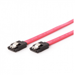Serial ATA III 80 cm data cable, metal clips, bulk packing