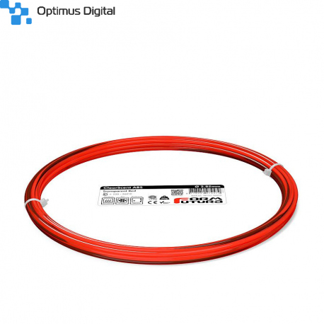 FormFutura ClearScent ABS Filament - Red, 2.85 mm, 50 g