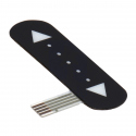 Potentiometru sensibil la apasare, banda de 1.4" x 0.4"