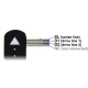 Potentiometru sensibil la apasare, banda de 1.4" x 0.4"
