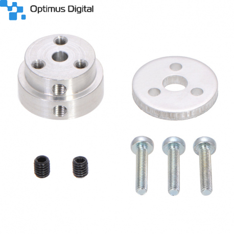Adaptor din aluminiu pentru roti tip Scooter/Skater - pentru ax de 4 mm