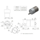 Motor cu reductor 150:1 37Dx57L mm (Pinion Elicoidal)