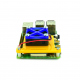 Raspberry Pi 4 Fan Mounting Bracket (Yellow and Blue)
