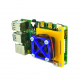 Raspberry Pi 4 Fan Mounting Bracket (Yellow and Blue)