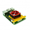 Raspberry Pi 4 Fan Mounting Bracket (Yellow and Red)