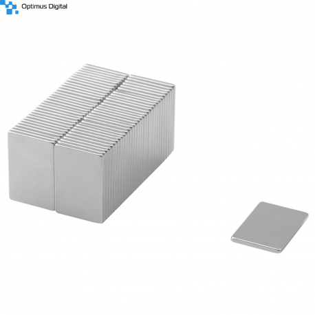 Neodymium Block Magnet 15x10x1 Thick N38