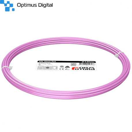 FormFutura Silk Gloss PLA Filament - Brilliant Pink, 2.85 mm, 50 g