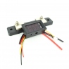 Red-Blue Panel Voltmeter and Amperemeter 0-100 V, 50 A with Shunt