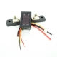 Red-Blue Panel Voltmeter and Amperemeter 0-100 V, 50 A with Shunt