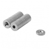 Magnet Inel din Neodim 14x(8x4)x3 cu Gaura pentru Surub cu Cap Ingropat N38