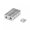 Block Magnet 15x15x4 with Countersunk Borehole