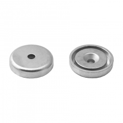 Pot magnet 32x11/5.5x7 mm countersunk hole