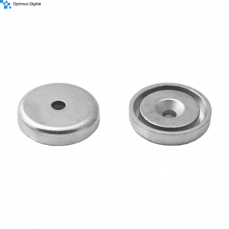 Magnet Oala 32x11/5.5x7 mm cu Gaura pentru Surub cu Cap Ingropat