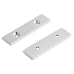 Magnet Paralelipipedic din Neodim 80x20x4 cu Gaura pentru Surub cu Cap Ingropat