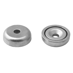 Magnet Oala 20x9-4.5x6 mm cu Gaura pentru Surub cu Cap Ingropat