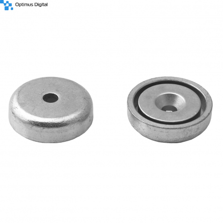 Magnet Oala 25x9/4.5x7 mm cu Gaura pentru Surub cu Cap Ingropat