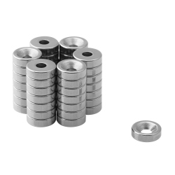 Magnet Inel din Neodim 10x(7x3,5)x3 cu Gaura pentru Surub cu Cap Ingropat 10x(7x3,5)x3 N38