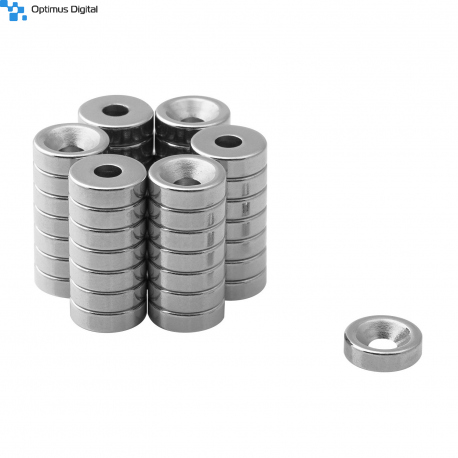 Ring Magnet 10x(7x3.5)x3 with Countersunk Borehole 10x(7x3.5)x3 N38