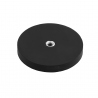 66 mm rubberised pot magnet with internal thread