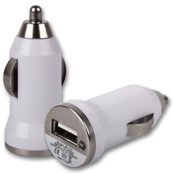 USB Car Charger (White)