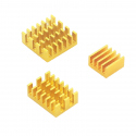 Aluminum Heatsink Set for Raspberry Pi 4 (Gold Color)