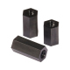Pilon Hexagonal din Plastic M2 Negru de 5 mm