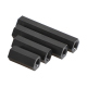 Pilon Hexagonal din Plastic M2 Negru de 6 mm