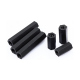 Pilon Hexagonal din Plastic M2 Negru de 6 mm
