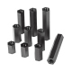 Pilon Hexagonal din Plastic M2 Negru de 7 mm