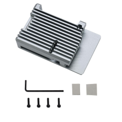 Carcasă Radiator pentru Raspberry Pi 4 (Argintie, fără Ventilator)