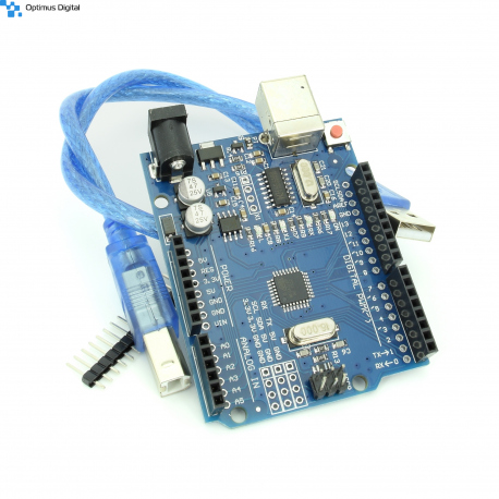 Development Board Compatible with Arduino UNO (ATmega328p and CH340) + 50cm Cable
