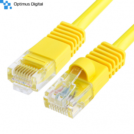 High Quality CAT.5e 0.5 m Yellow Cable