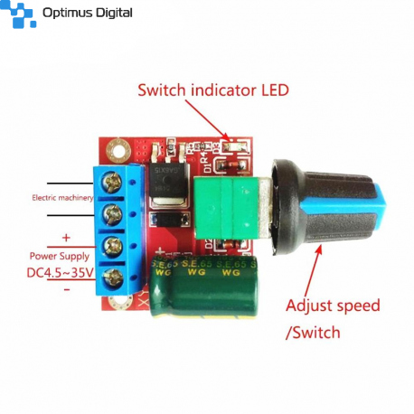 Mini Controller PWM de Viteză a Motoarelor