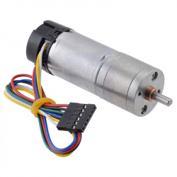 4.41 Metal Gearmotor 25Dx63L mm HP 6V with 48 CPR Encoder