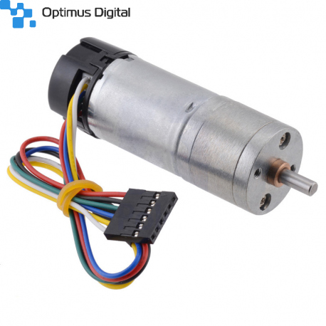 172:1 Metal Gearmotor 25Dx71L mm HP 6V with 48 CPR Encoder