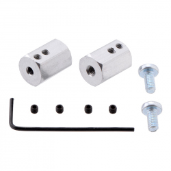 Set 2 Adaptoare Hex 12 mm pentru Ax de 3 mm