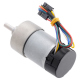 10:1 Metal Gearmotor 37Dx65L mm 12V with 64 CPR Encoder (Helical Pinion)