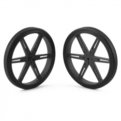 Pololu Wheel 80×10mm Pair - Black