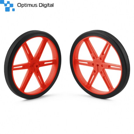 Pololu Wheel 80×10mm Pair - Red